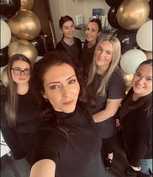 Elaine Darrell and her team at Elaine’s Beauty Spot in Knighton