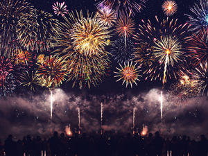 Supporting image for story: Cool but dry weather helps New Year celebrations go with a bang