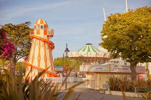 The traditional UK staycation - a visit to Butlins, like this one in Minehead, might be on the cards this half-term.