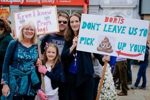 People of all ages joined in to make their feelings known