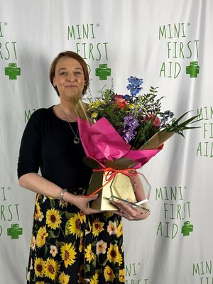Kellie Green with her award