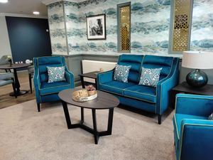 The newly refurbished lounge at Brook Court