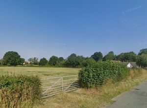 Current plans state that access for the proposed development would make use of the existing field gate onto Bicton Lane. Photo: Google