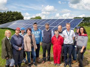 Supporting image for story: Farm's successful solar panels cut energy use almost in half