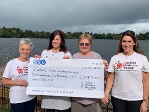 Supporting image for story: Trek trio raise thousands for heart screening 