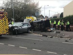 Supporting image for story: Air ambulances called as van overturns in Walsall crash