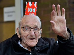 Supporting image for story: War veteran Stan beams with joy after turning 100