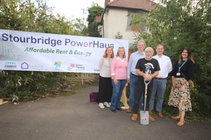 Cat Eccles MP with the team behind the Stourbridge PowerHaus project