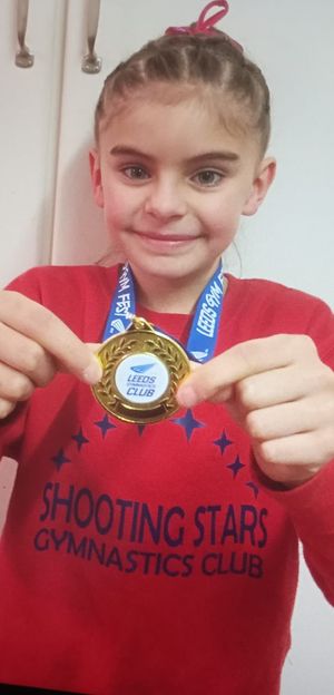 Ellie was a keen gymnast as a child, competing across the country.