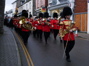 Gwent and Powys Army Cadet Force Band. Pic by Andy Compton