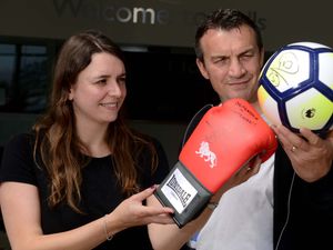 Supporting image for story: Richie auctioning Rio's ball and gloves to fight cancer
