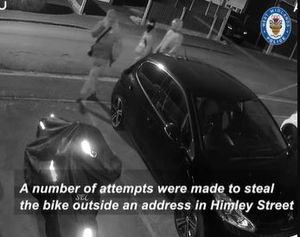 Police have released footage of a group they want to speak to after an attempted theft in Dudley