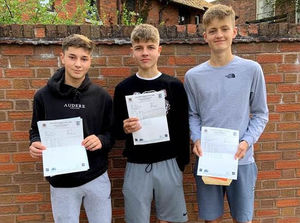 GCSE results day at Thomas Adams School