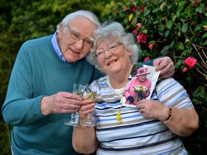 Supporting image for story: Diamond couple Bryan and Edna celebrate their anniversary with a lockdown takeaway