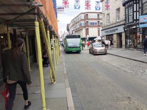 Supporting image for story: Bus breaks down in particularly inconvenient place in Shrewsbury 