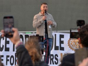 Supporting image for story: Tommy Robinson's far-right demonstration in Telford met by counter protest  