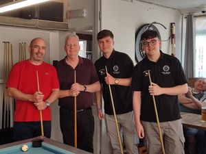 Doubles finalists Maka Mcvean and Pritchard (Heathgates) and Liam Jones and Alfie Jones (The Bull In The Barne B)