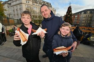 Adam Weir came with Owen Weir and Connor Weir from Erdington to attend the market