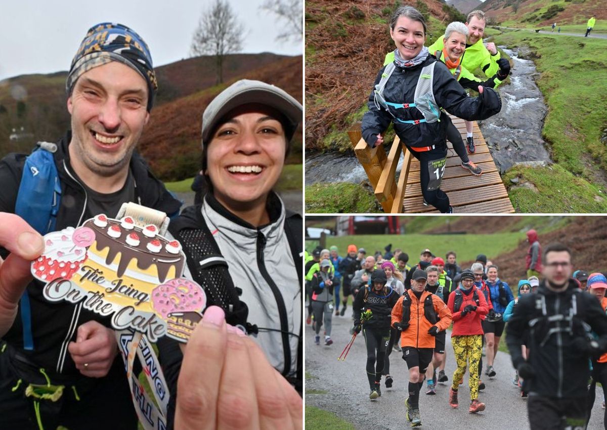 In pictures: Marathoners face tough climbs and wintry weather as trail running event returns to the Long Mynd