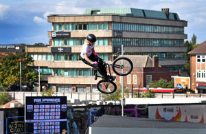 Even Olympic GB BMX champion Sasha Pardoe turned up for the event