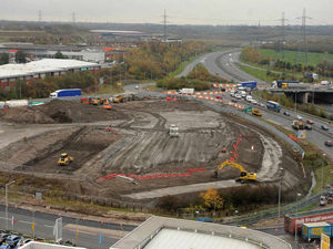 Supporting image for story: Works on major Cannock roundabout reaching final stages