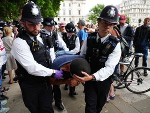 Supporting image for story: Arrests made at protest in support of banned Palestine Action