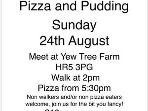 Supporting image for story: The perfect combination - a walk followed by pizza and puddings at a village near Kington