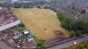 Work taking shape on the site earlier this year