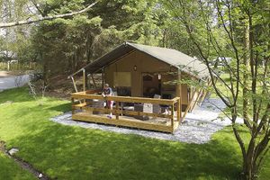 Safari tents with all mod-cons are among the glamping options available to families