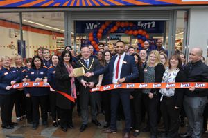 The shop was opened by Greg Brackenridge, the deputy mayor of Wolverhampton