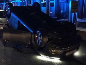 Supporting image for story: Driver rolled car while child was inside