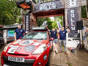 Supporting image for story: Bakery worker from Shrewsbury conquers 7,450-mile Mongol Rally in battered £500 Clio