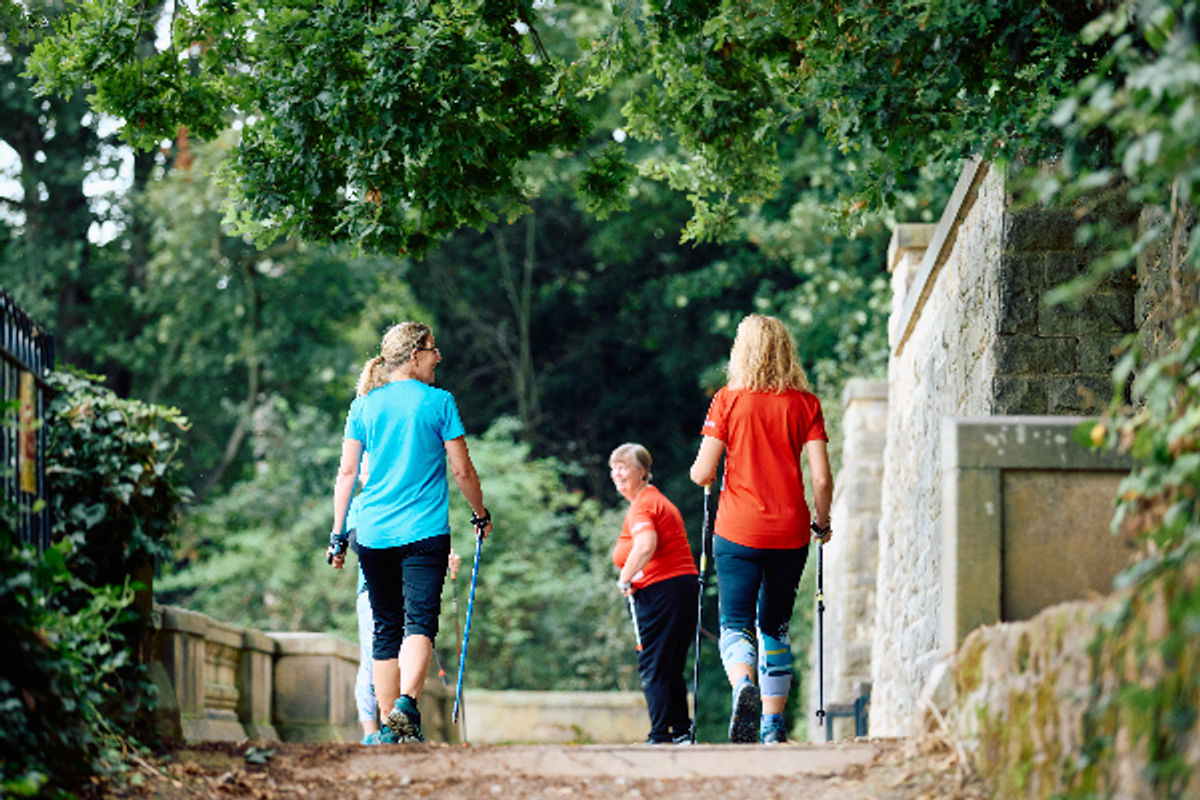 Nordic walking project launches to help more Shropshire communities live well in winter