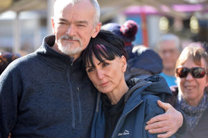 A minute's silence was held in Stafford to show solidarity with the people of Ukraine