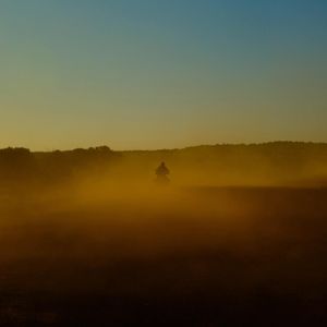 Steve 'Sport' Griffiths motorbiking across the Australian desert