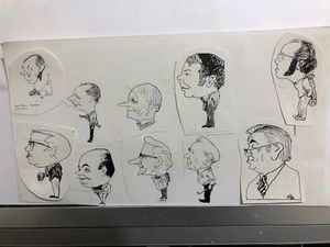 Cartoons drawn by Alan for the Bridgnorth Journal throughout the 50s