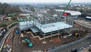 The campus on Castle Street is beginning to take shape as it's being built