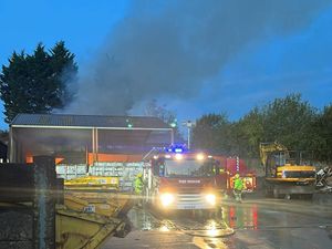 Supporting image for story: 'Keep your doors and windows closed', warn firefighters at Bridgnorth blaze involving 40 tonnes of waste