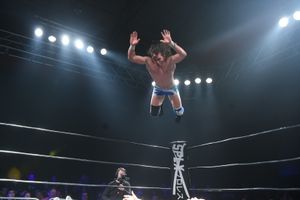 Wrestling at The Hanger. Credit: Oli Sandler