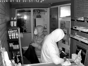 Supporting image for story: Watch: Vape shop owner launches appeal to help find pair who stole £1,000 of stock in break-in