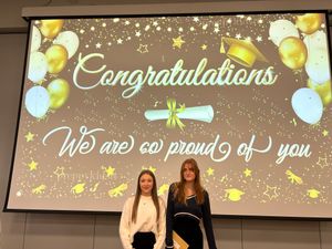 Aimee Powell & Emily Robinson. Photo: Idsall School