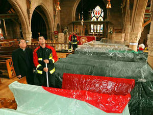 Supporting image for story: Church flooded after new roof lead theft