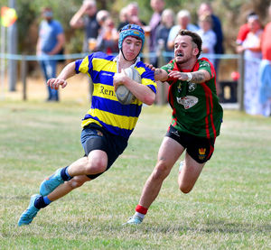 Memorial rugby match at Bishops Castle and Onny Valley Rugby Club, Bishops Castle, in memory of Dylan Price, who was killed in a hit and run last year...