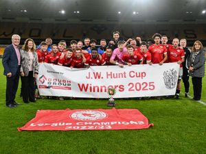 Supporting image for story: Dudley Town beat Cradley Town to lift the JW Hunt Cup