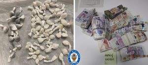 Some of the Class A drugs and cash we seized during County Lines week. Photo: West Midlands Police