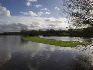 Supporting image for story: Flooded towpath warning as Shropshire weather turns wild