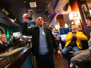Supporting image for story: In pictures: Aston Villa and England legend spotted pouring pints at Lichfield bar during Villa win against Tottenham