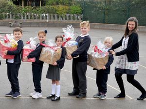 Supporting image for story: Telford school's bumper harvest donation