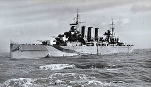 Mr Davies served aboard HMS Kent during the war
