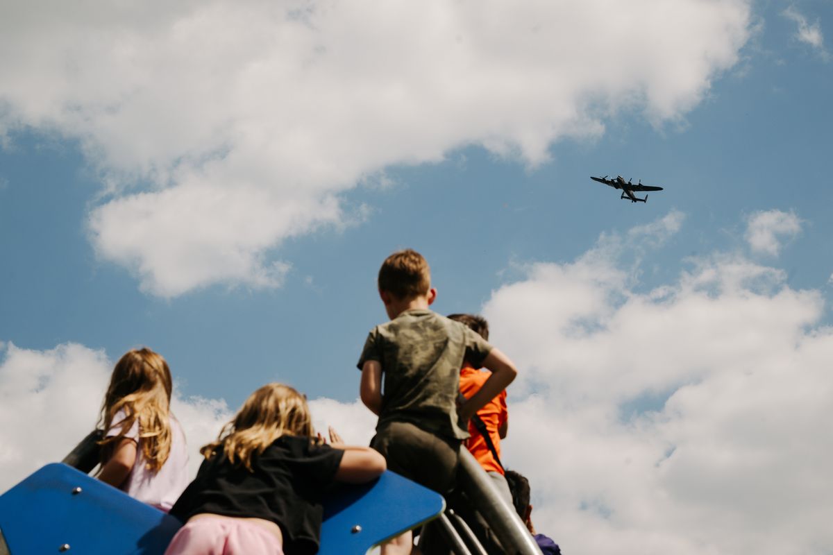 Watch: The moment an iconic World War 2 Lancaster bomber flies over Staffordshire for VE Day 80